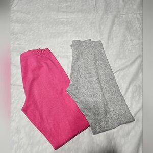 Kids Pink and Gray Leggings